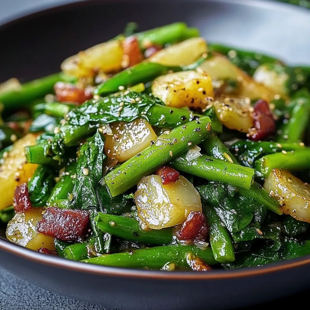 Grüne Bohnen mit Rindsspeck