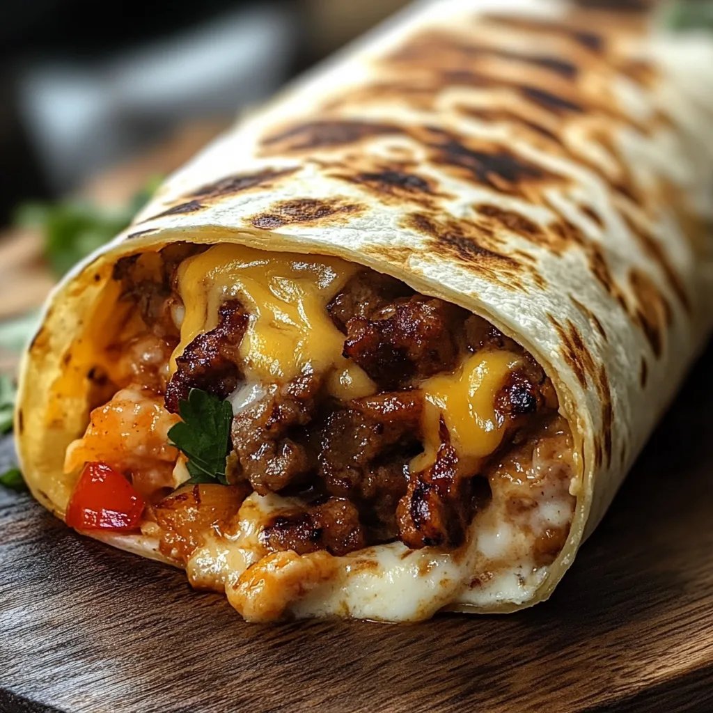 Gegrillter Käse-Burrito