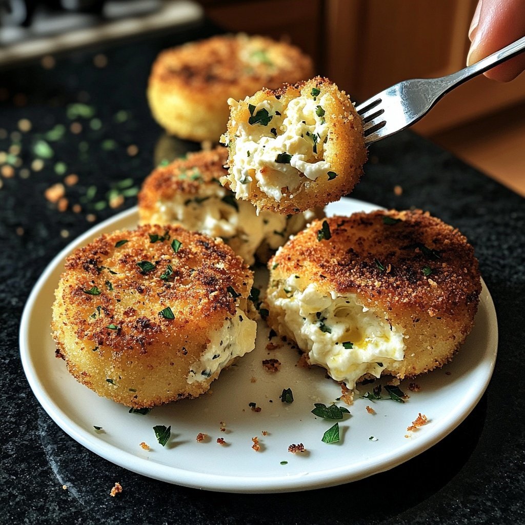 Kartoffelfrikadellen mit Schafskäse