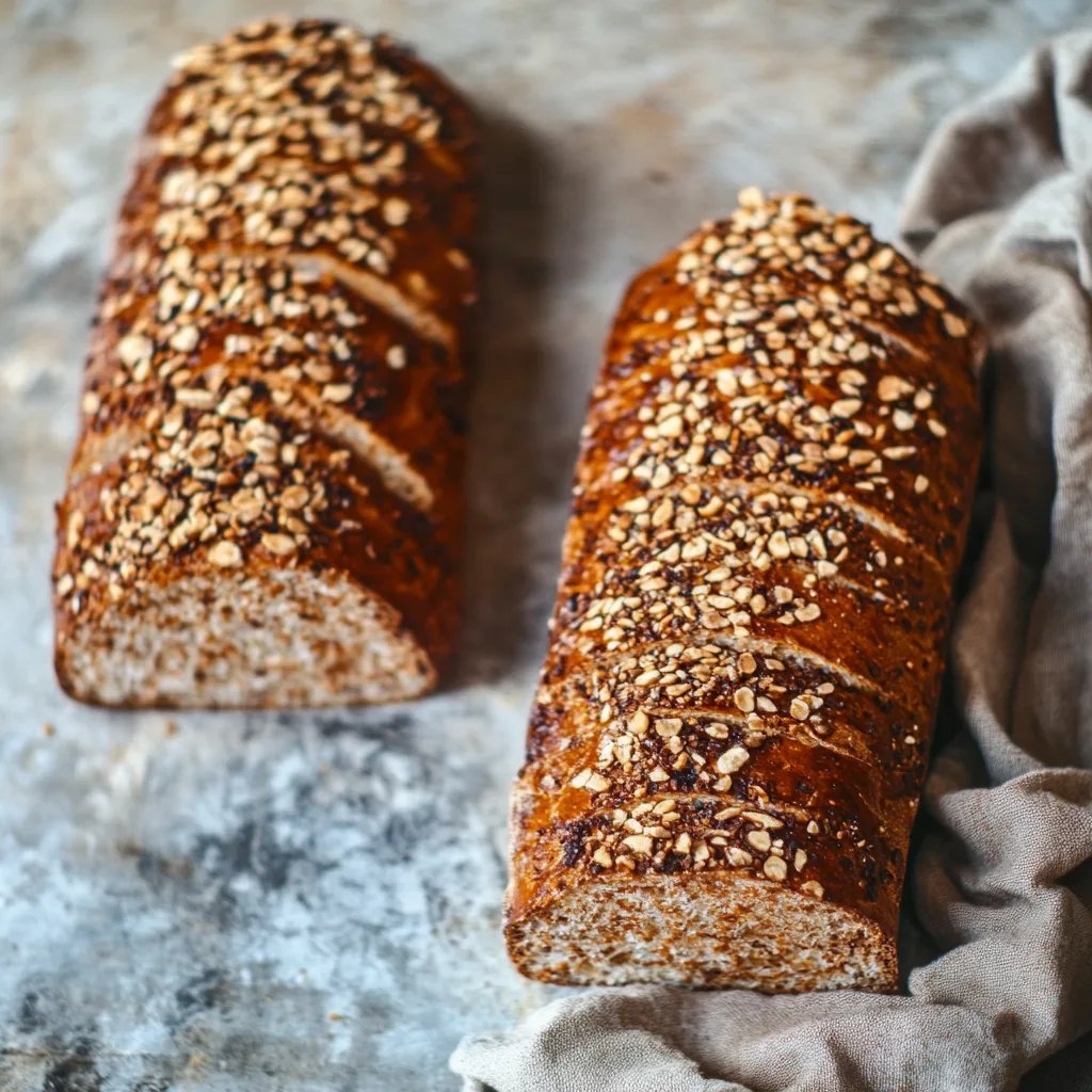 Veganes Karotten-Pekan-Brot mit Ahorn-Glasur