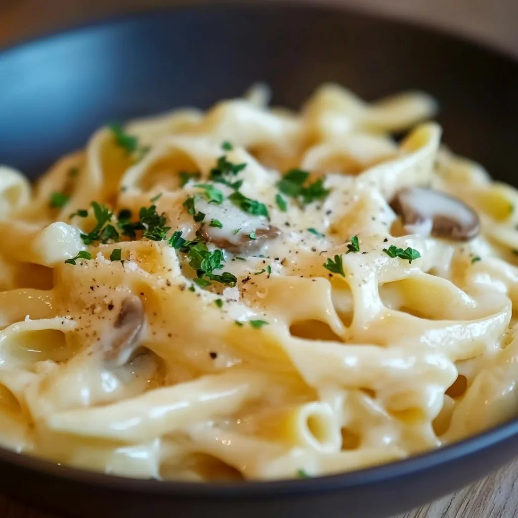 Nudeln in Käse Sahne Soße