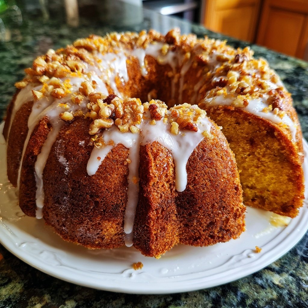 Karottenkuchen Mit Zitronenglasur