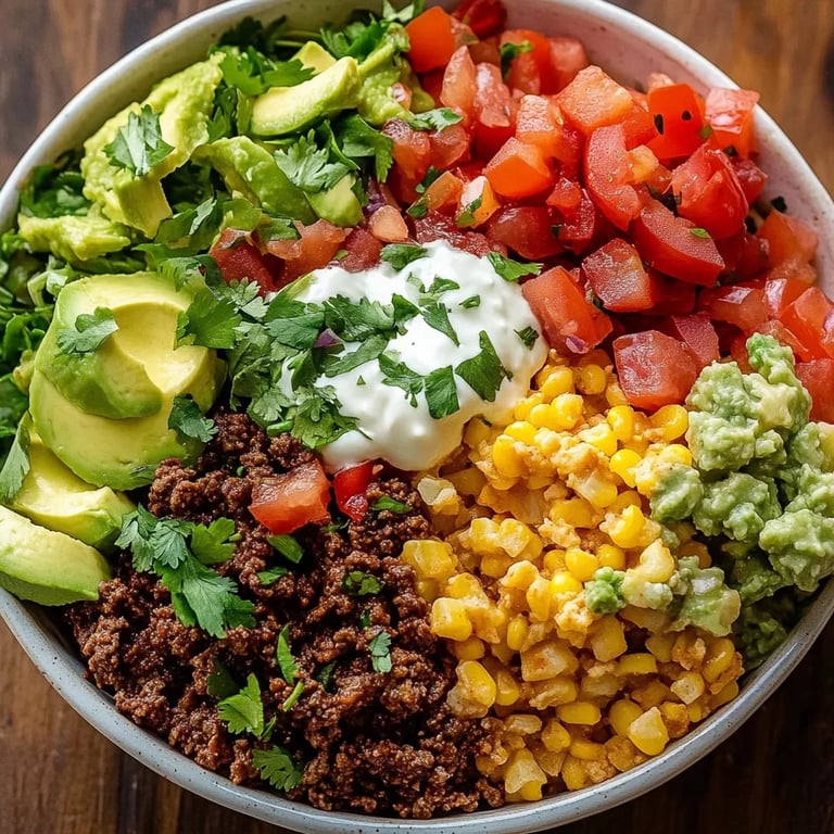 Eiweißreiche Low-Carb-Burrito-Bowl