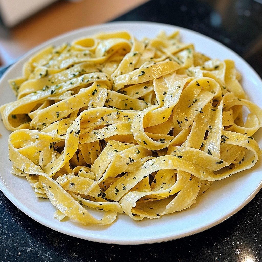 Tagliatelle mit Kräuterbutter