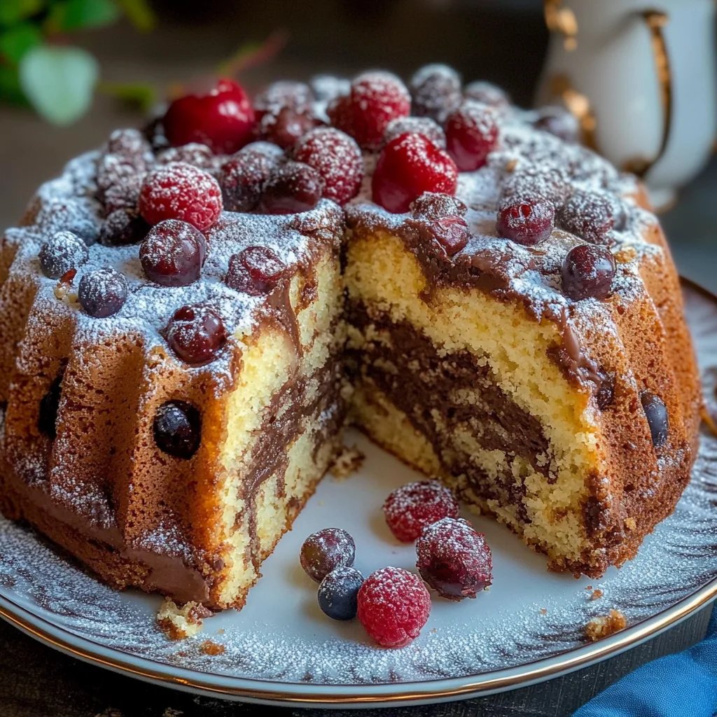 Saftiger Nusskuchen Gugelhupf