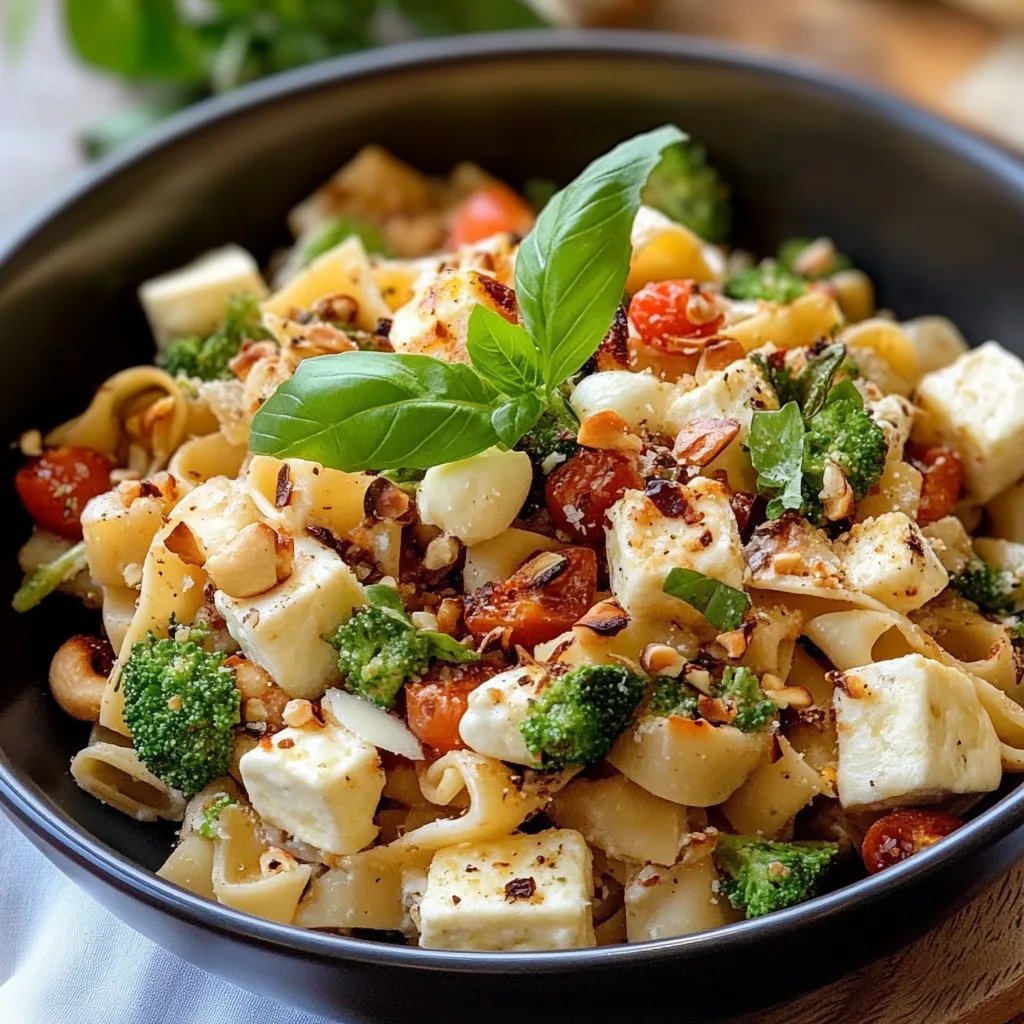 Bunter Halloumi-Pasta-Salat