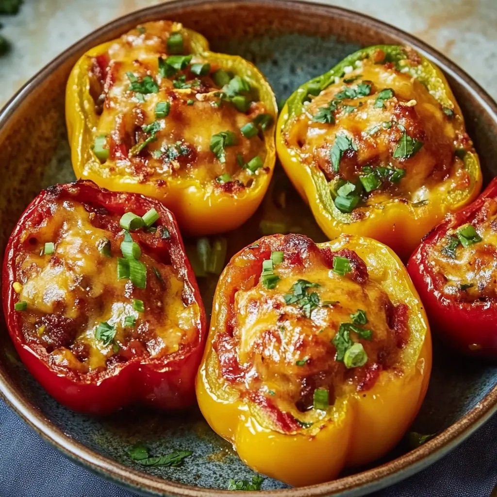 Einfache gefüllte Paprika