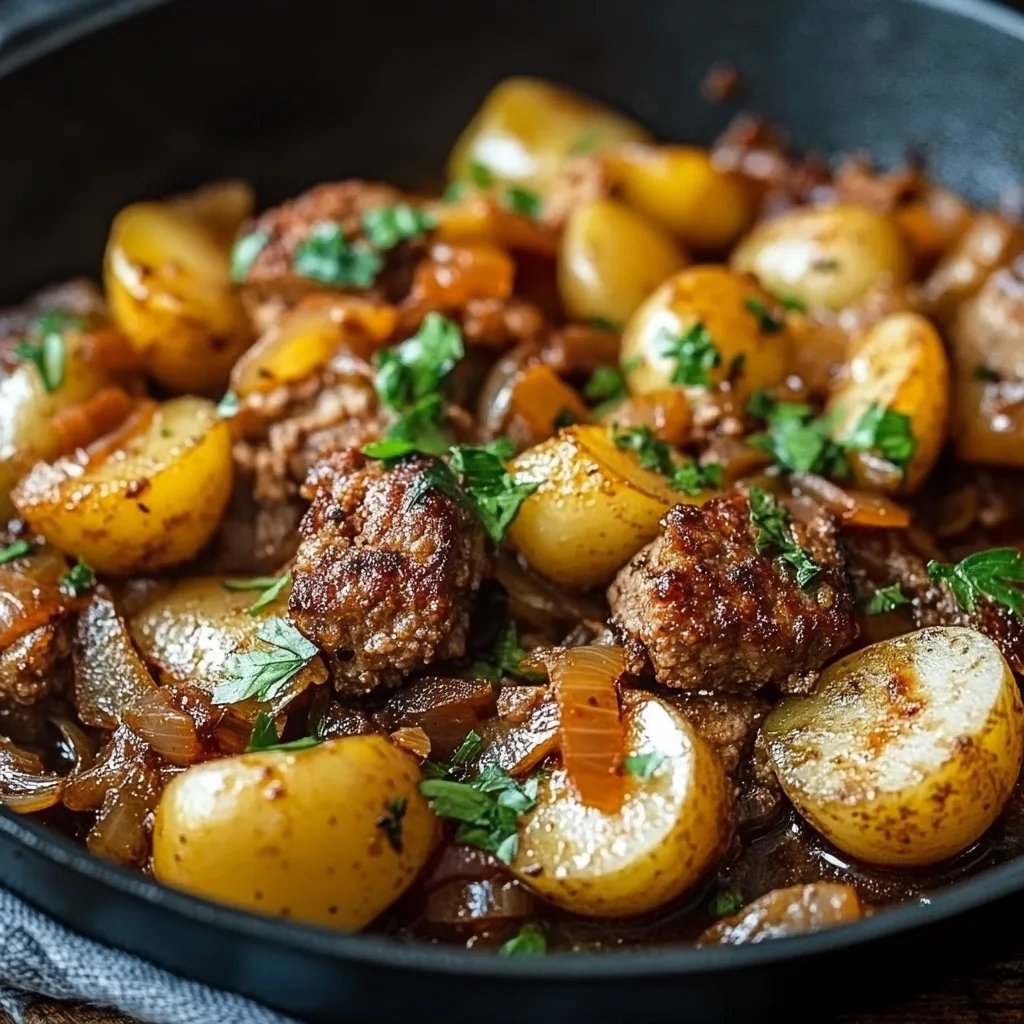 Kartoffelpfanne mit Hackfleisch