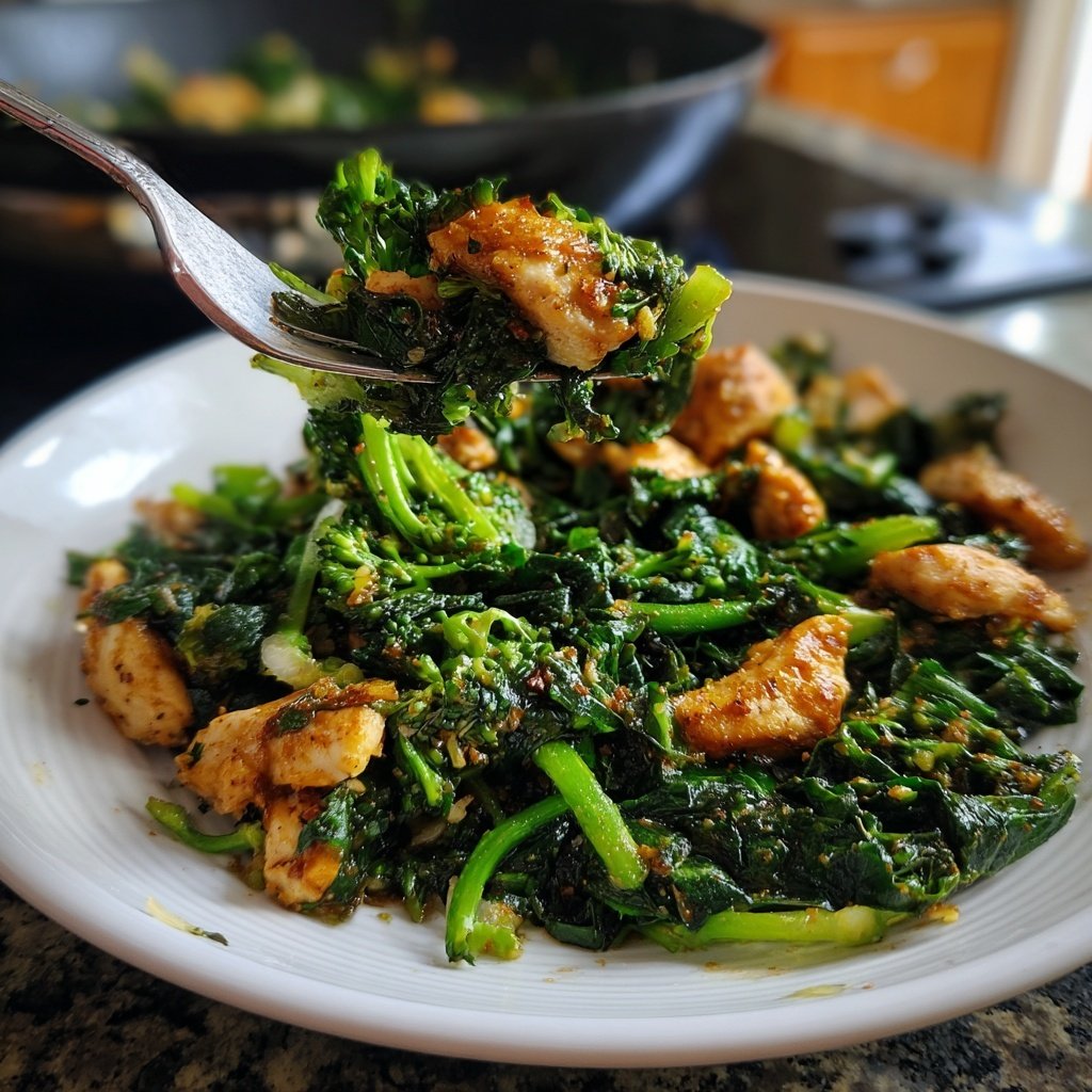 Brokkoli Hähnchen Pfanne Schnell