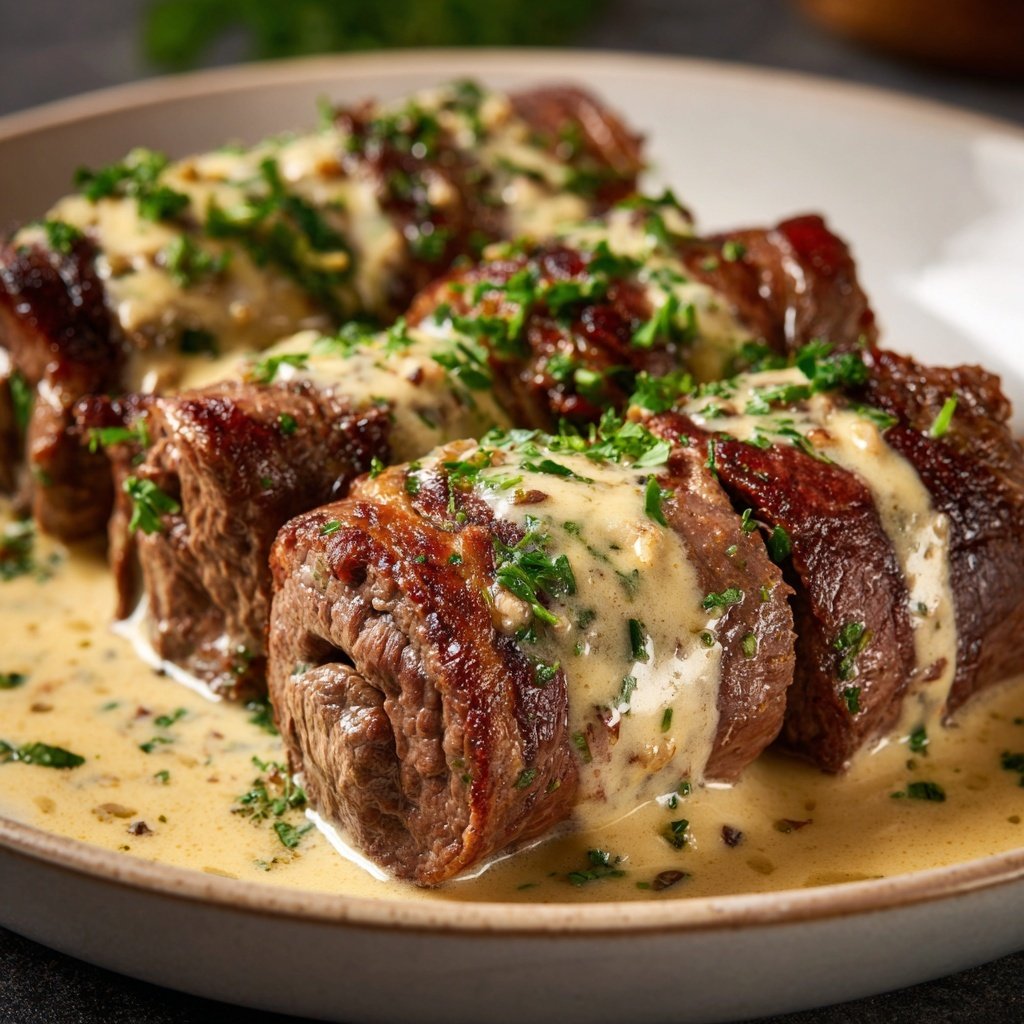 Hausmannskost Rinderrouladen mit Rahmsoße